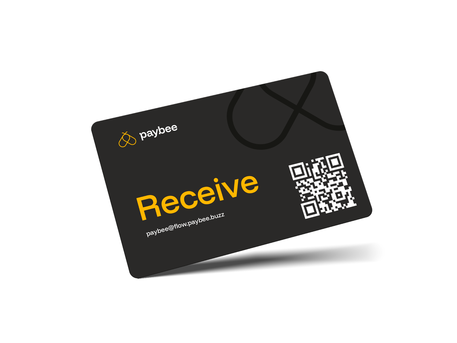Paybee Receive card with QR code